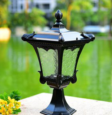 曲水柱头灯 曲水柱头灯